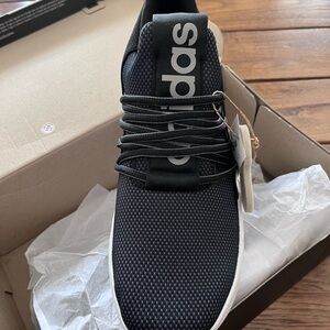 Adidas Black Knit Sneaker with White Midsole